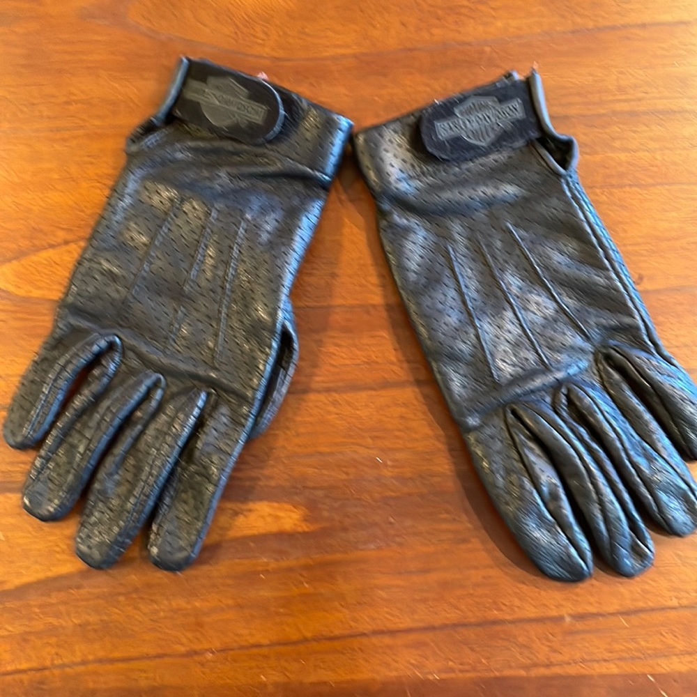 Harley Davidson Leather Gloves Size Medium
